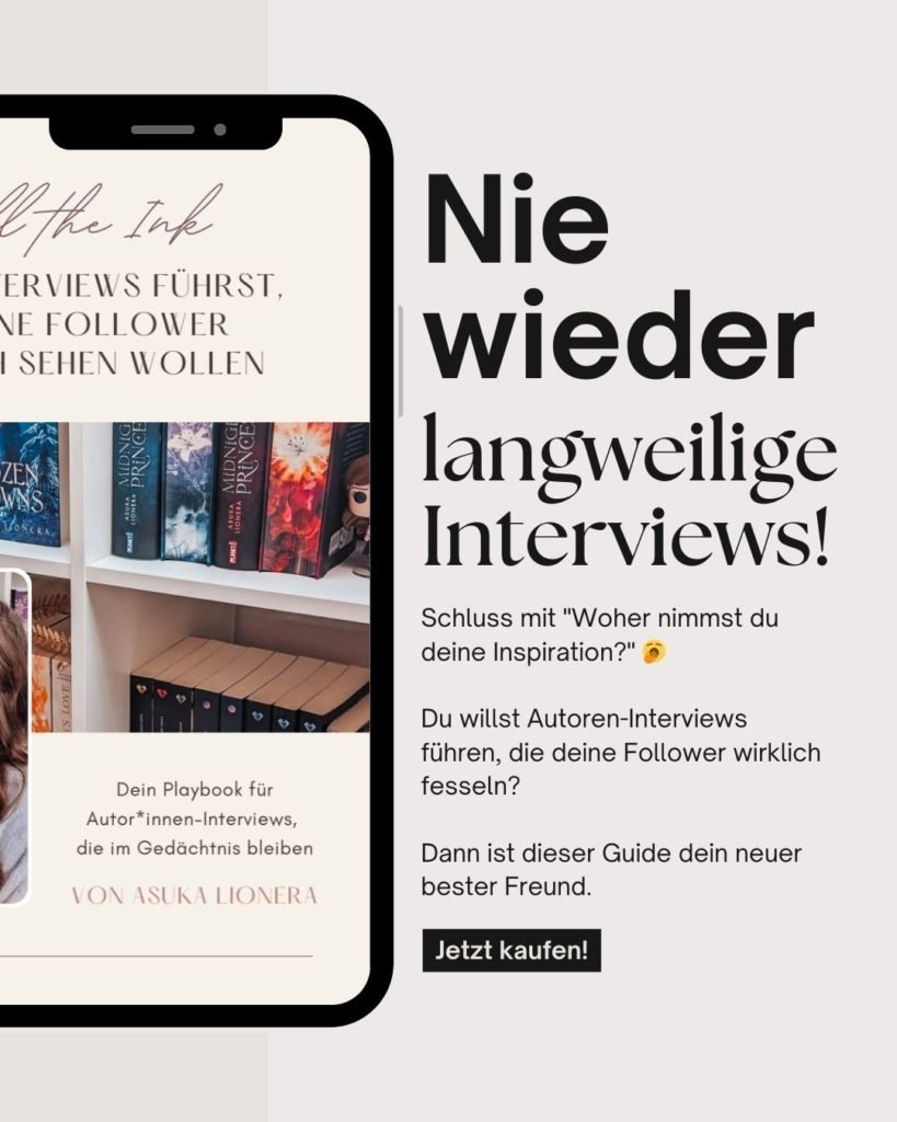 Interview Guide für Bookstagram & BookTok | 40+ Kreative Fragen an Autoren | Content Creator Tipps + Vorlage | Digital Download PDF