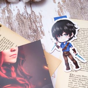 Magnetlesezeichen Lucian | Nemesis Buch | Asuka Lionera | Book Boyfriend | Bookmark | Book Lover Gift | Bookmerch