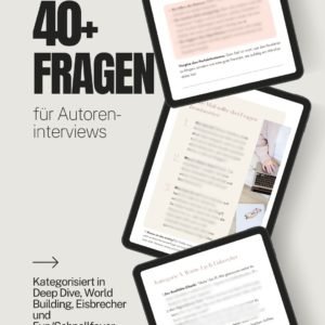 Interview Guide für Bookstagram & BookTok | 40+ Kreative Fragen an Autoren | Content Creator Tipps + Vorlage | Digital Download PDF