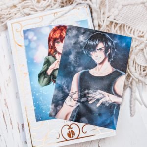 Postkarten-Set "A Heart of Shadow and Magic" von Asuka Lionera | Charakterkarten | Buchillustration | character illustration | bookish merch